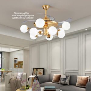 Retractable Ceiling Fans With LED Pendant Light