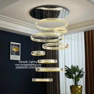 Modern Duplex Staircase Chandeliers
