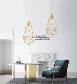 Modern Cage Hanging Pendant Light