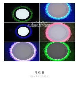 12w + 6w RGB and White Surface LED panel Light