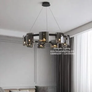 Modern glass chandeliers