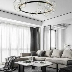 Modern glass chandeliers