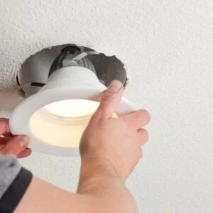 Home, office and commercial lighting installation