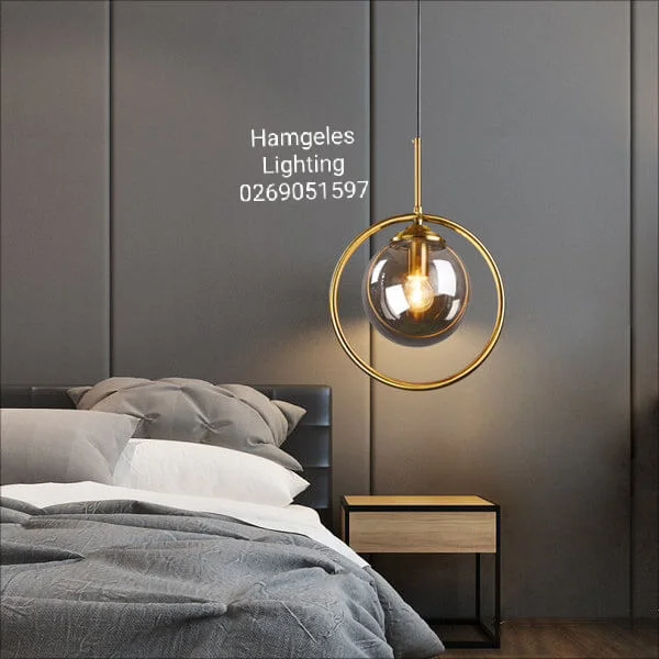 Modern glass hanging pendant lights