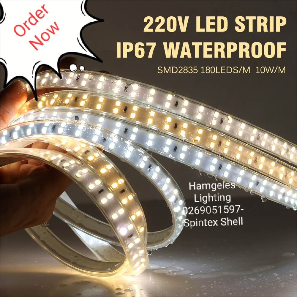 Warm + White Waterproof LED Strip Lights